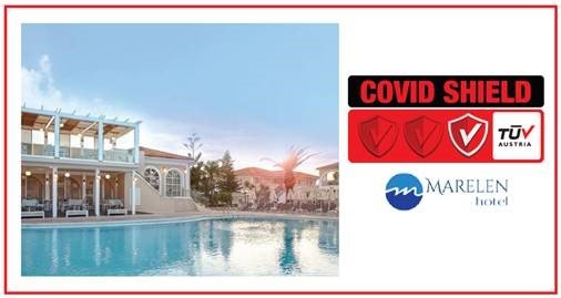 MARELEN HOTEL: Πιστοποιήθηκε με το Ιδιωτικό Σχήμα Πιστοποίησης TÜV AUSTRIA CoVid Shield, με το επίπεδο Principal