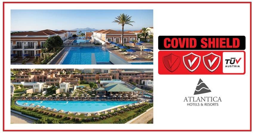 Τα ξενοδοχεία Atlantica Belvedere Resort***** και Atlantica Porto Bello Royal**** στα Καρδάμαινα της Κω, του Ομίλου Atlantica Hotels & Resorts, πιστοποιήθηκαν με το Ιδιωτικό Σχήμα Πιστοποίησης TÜV AUSTRIA CoVid Shield, με το επίπεδο “High”.