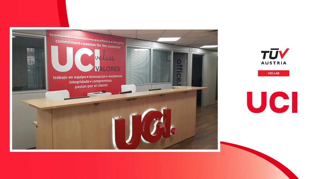Η UCI πιστοποιήθηκε από την TÜV AUSTRIA Hellas σύμφωνα με τις απαιτήσεις του προτύπου ISO 27001:2013