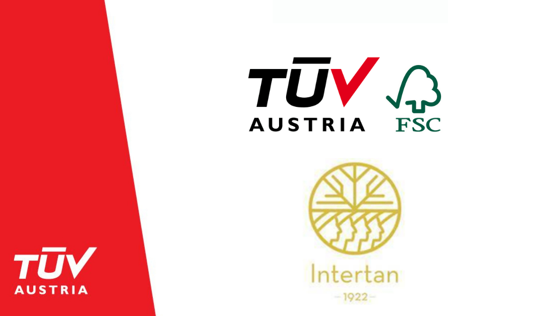 Η Intertan SA είναι πιστοποιημένη από την TÜV AUSTRIA Hellas με βάση το διεθνές πρότυπο δασικής διαχείρισης FSC®